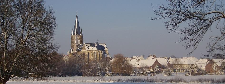 Zentrum der weißen Stadt Thorn
