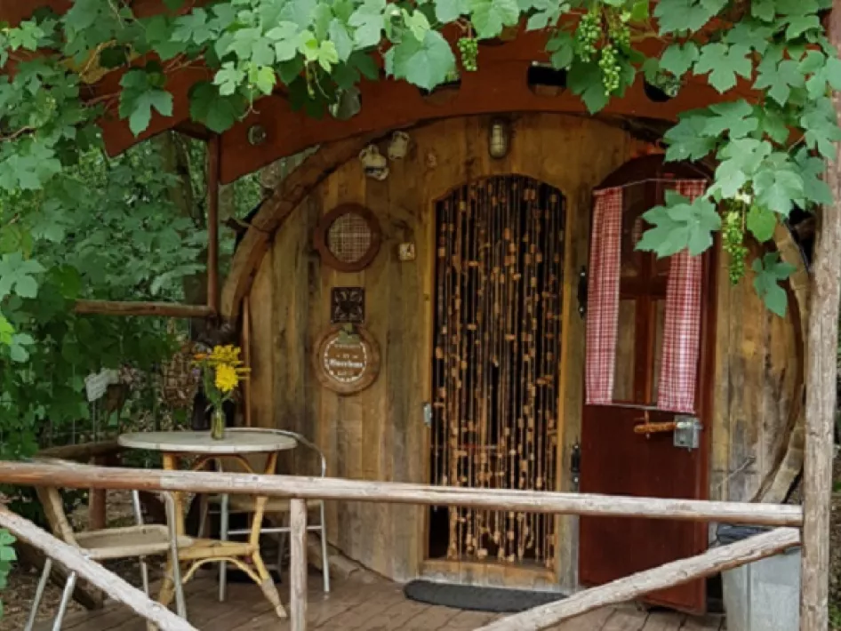 Een van de trekkershutten van In 't NIet