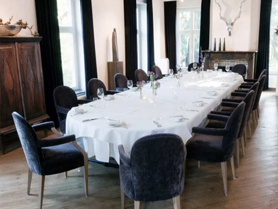 Opgedekte tafel bij Kasteeltje Hattem