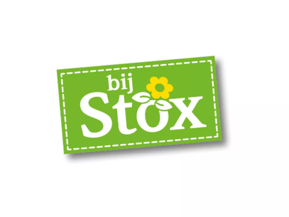 Groen met wit logo BijStox