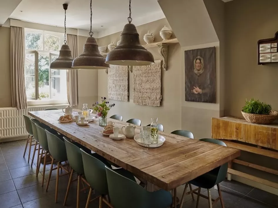 Groepsaccommodatie eetkamer