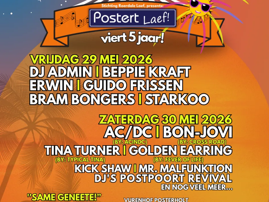 Postert Laef! 2026 line up