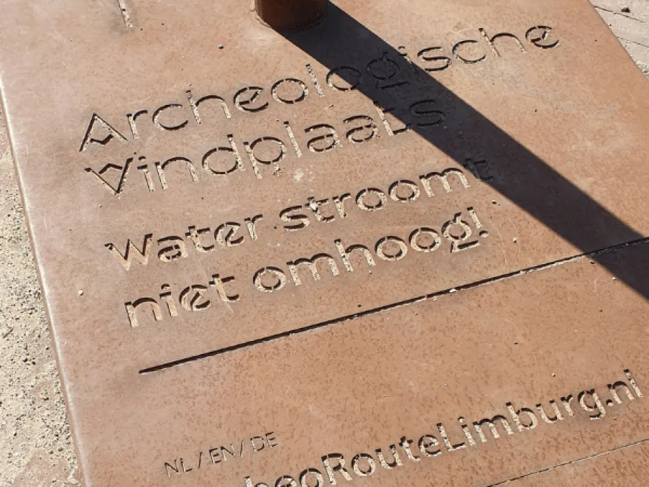 Archeologische vindplaats Steyl - Water stroomt niet omhoog 