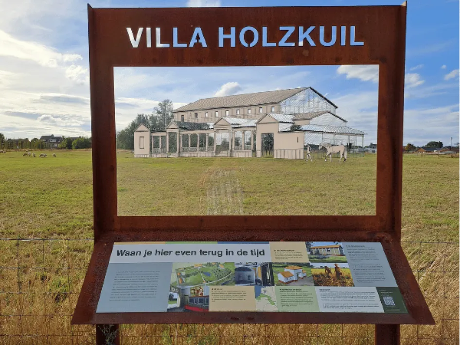 Archeo Route Limburg Fietsroute Kerkrade doorkijk Villa Holzkuil