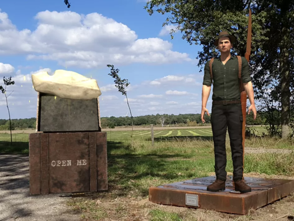 Archeo Route Limburg locatie Ooijen - de jagers van Wanssum