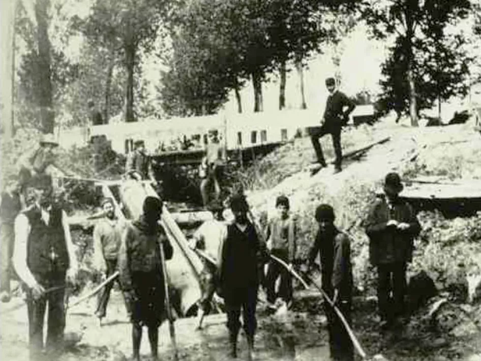 Antique photo of excavations in Weert