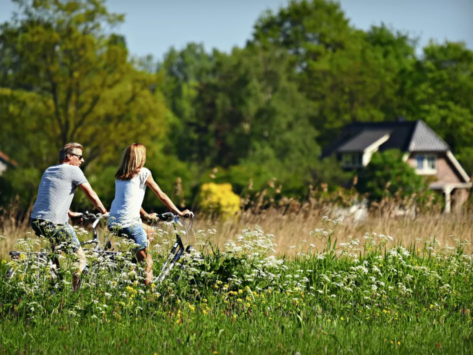 Fietsend koppel Limburg