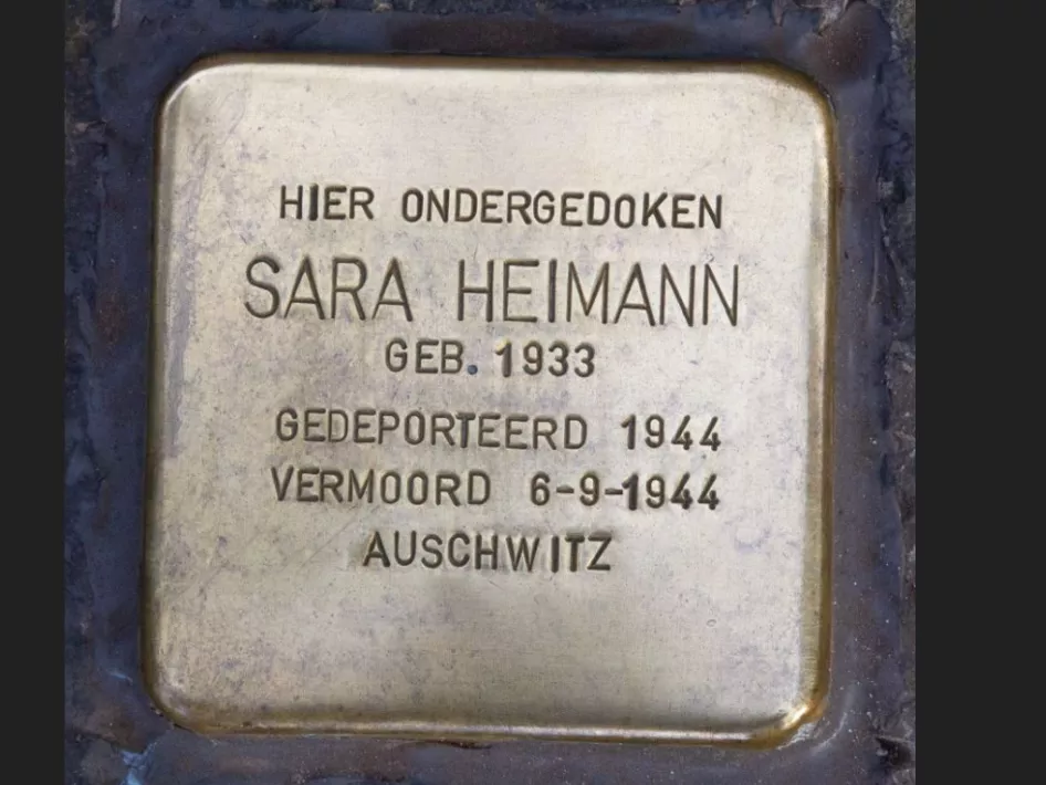 Stolperstein Sara Heimann Boddenbroek 16 Oirlo