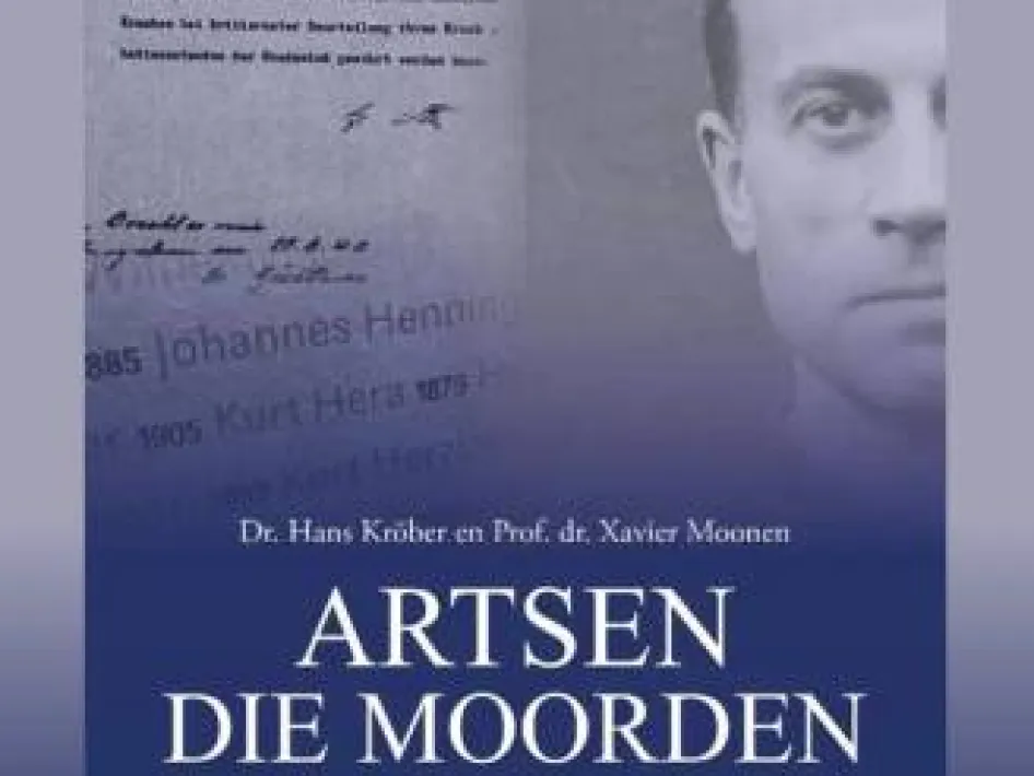 Boekomslag Artsen die moorden bij de lezing Aktion T4