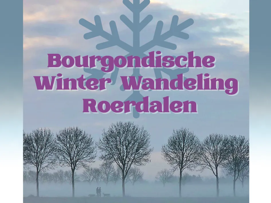 Bourgondische Winter Wandeling Roerdalen poster