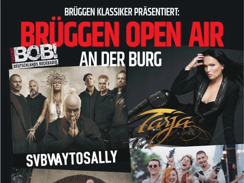 Teil des Plakats des Musikfestivals Brüggen Open Air