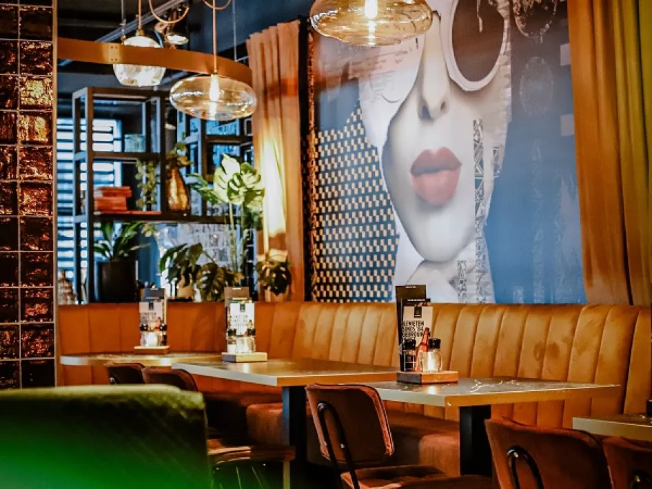 Het interieur bij restaurant de Beren