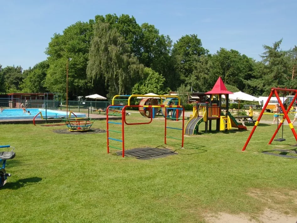 The playground by the pool