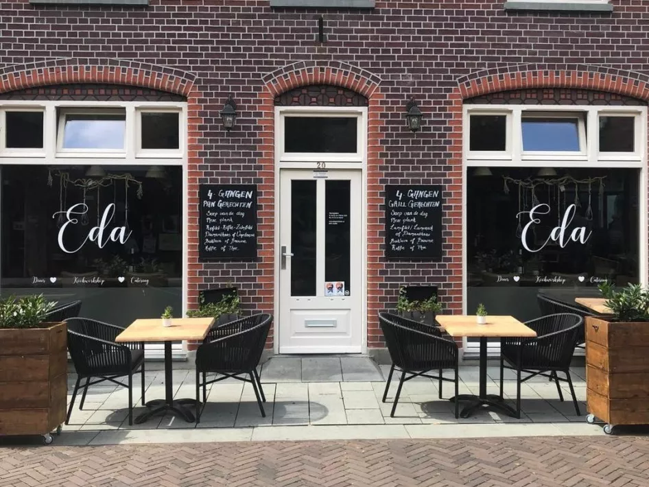 De voorkant van het gebouw van Turks restaurant Eda Specialiteiten in Venray