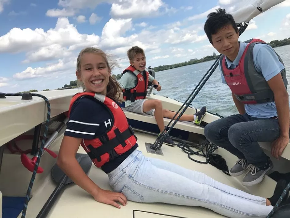 Zeilen kinderen plezier