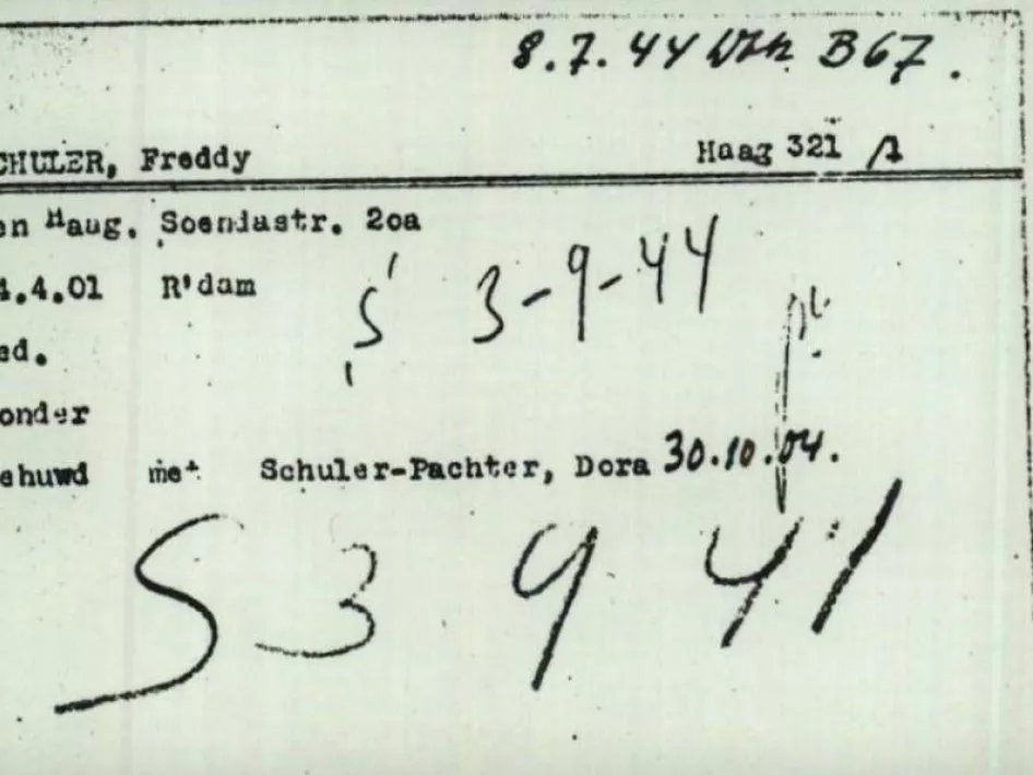 Stolperstein Freddy Schuler Hoofdstraat 36 Oirlo