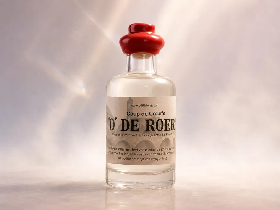 O' de Roer, een bijzonder kunstobject uit de doorlopende kunstexpositie van Galerie Coup de Coeur in Roermond.