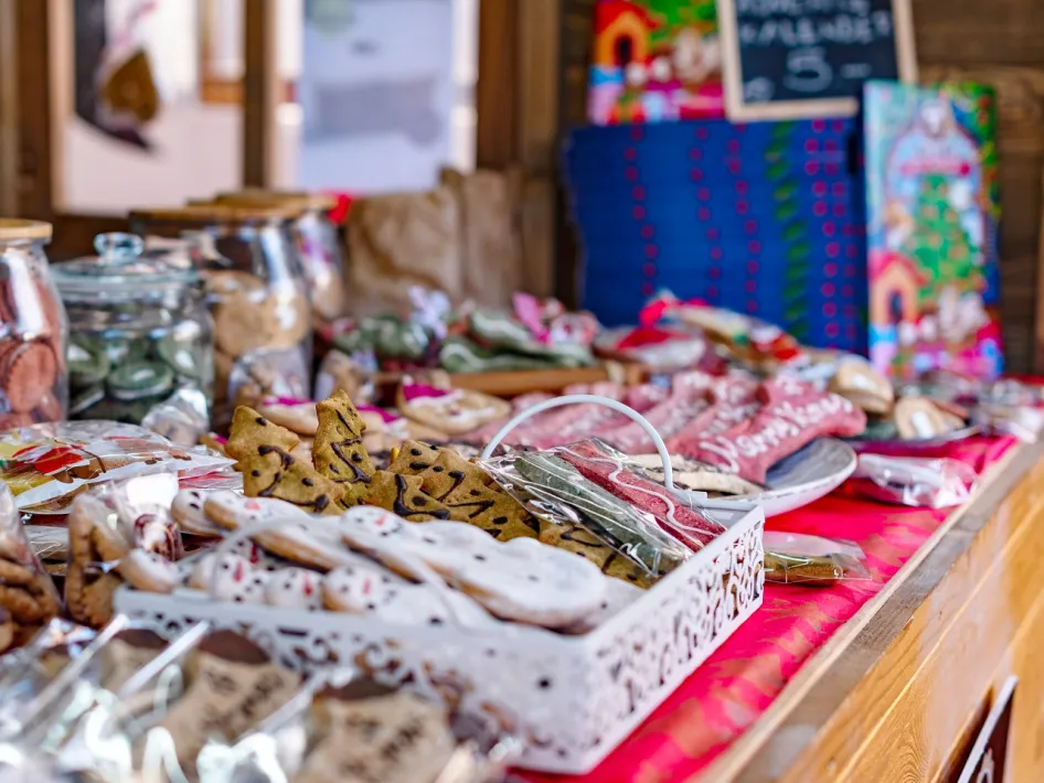 Kerst kraam tijdens Kerstmarkt Melick in 2023