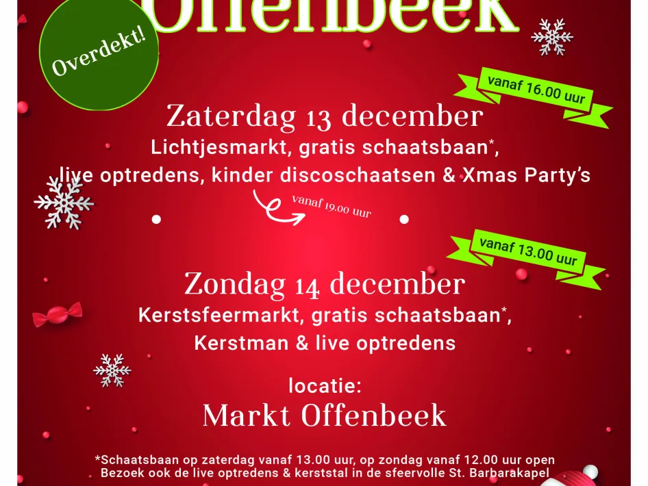 Kerstmarkt Offenbeek poster