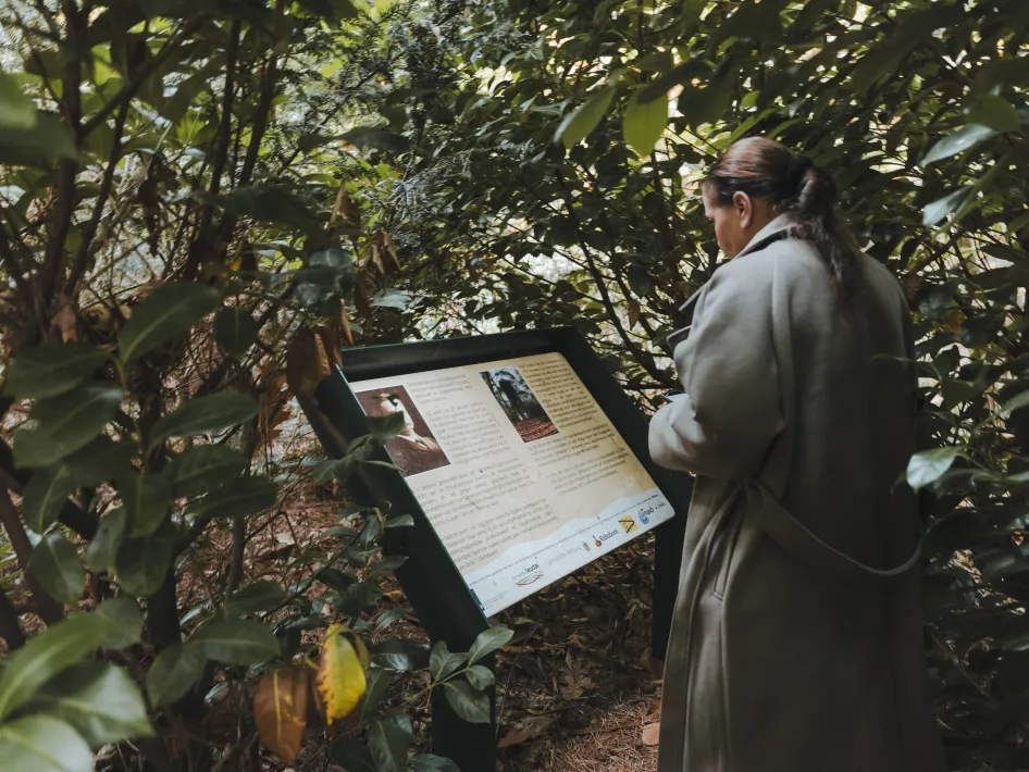 Informationsschild Landgut De Bedelaar