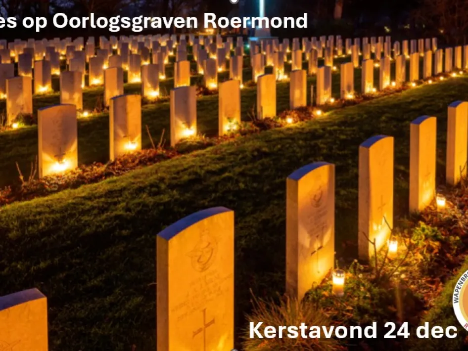 Lichtjes op Oorlogsgraven Roermond
