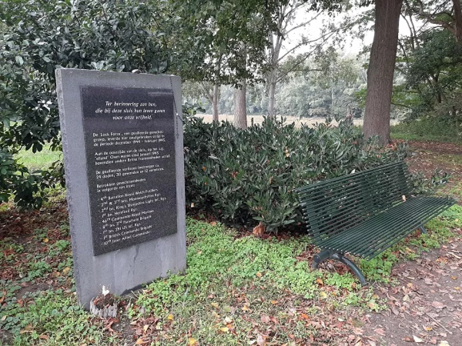 Het Lock Force Monument in Heel in de gemeente Maasgouw.