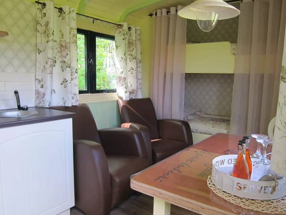 Pipowagen - zitgedeelte