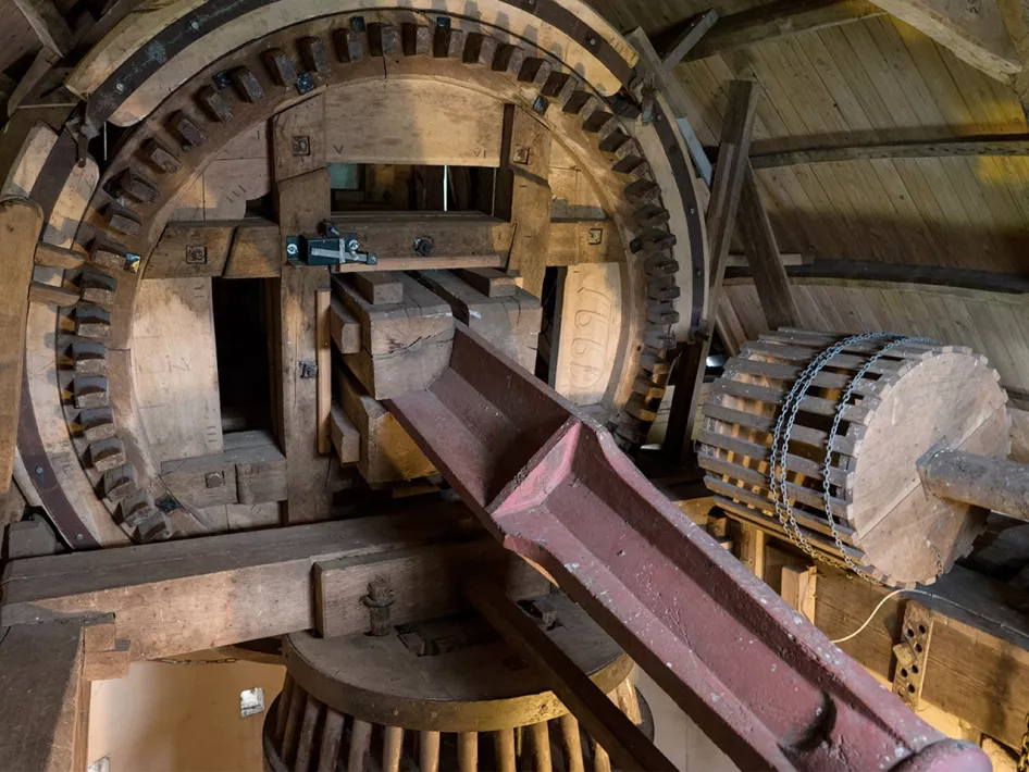 The mechanism of Windlust mill in Nederweert