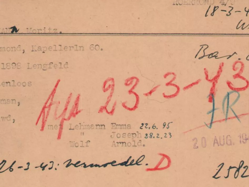 Moritz Lehman Stolperstein Kapellerlaan 60 Roermond