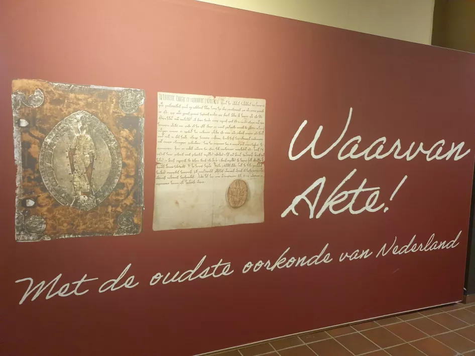 Ausstellung im Museum Thorn, "Waarvan Akte"
