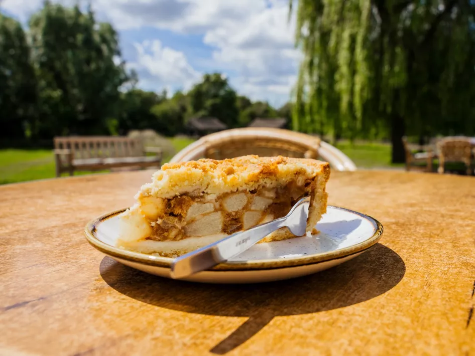 Onderweg stop je bij een van de terrasjes waar je je tegoed kunt doen aan echte Limburgse Vlaai