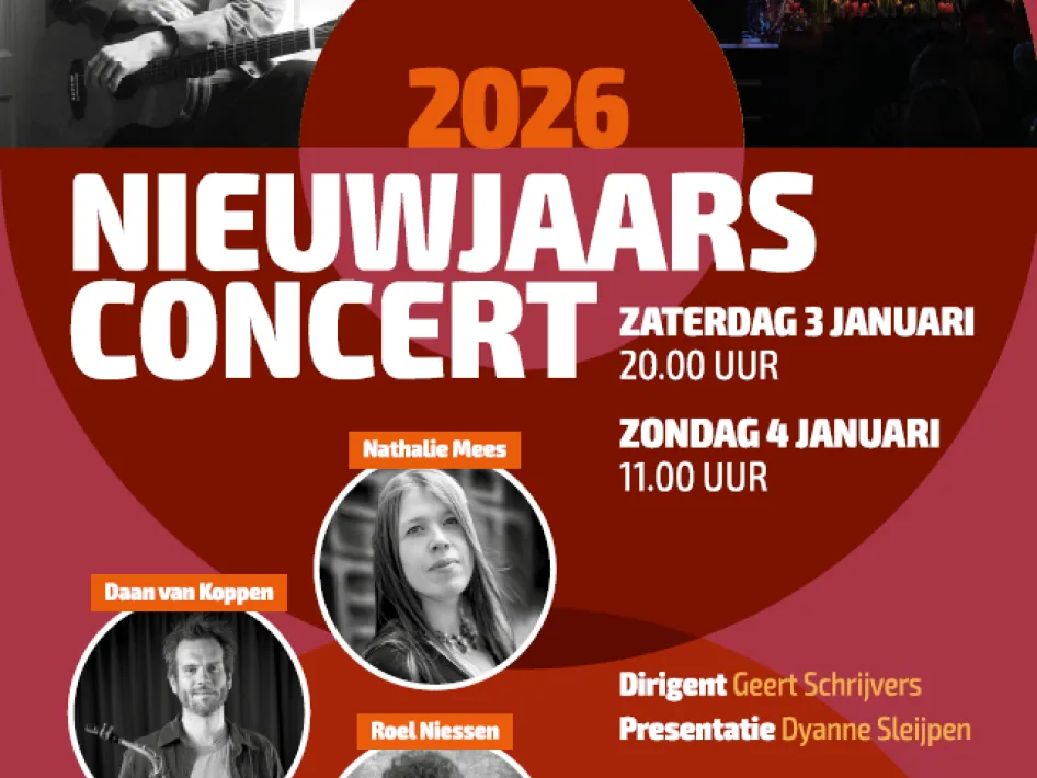 Poster Nieuwjaarsconcert Philharmonisch Gezelschap Reuver