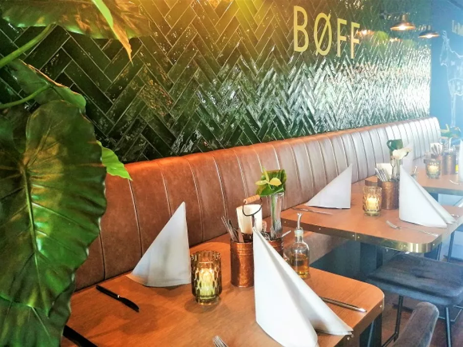 De zithoek van Restaurant BØFF