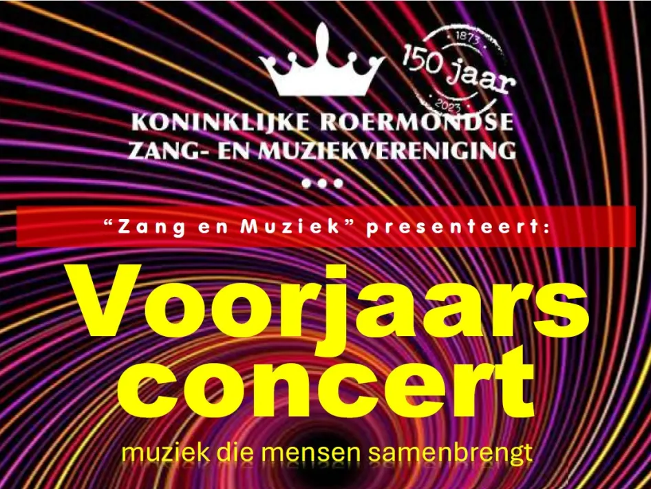 Poster van het Voorjaarsconcert KRZM
