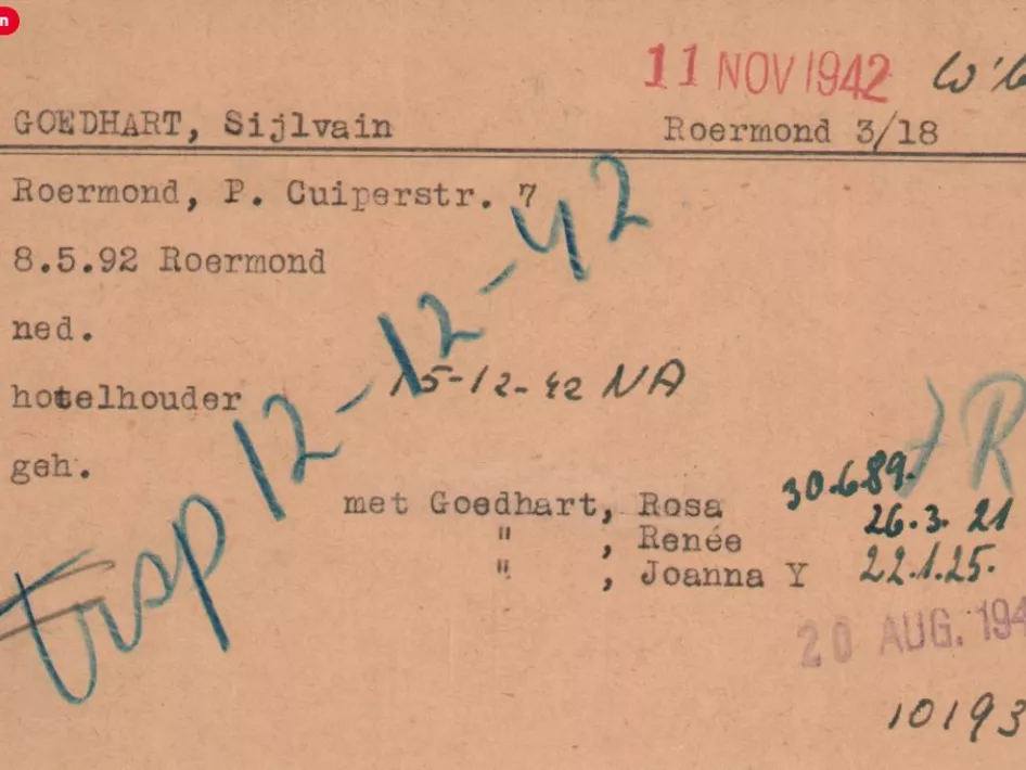 Sijvain Goedhart Stolpersteine Stationsplein Roermond