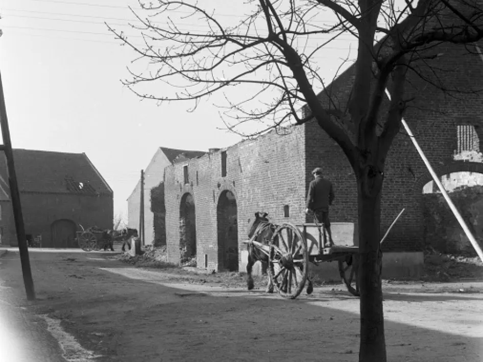 Oorlogsschade Stevensweert WOII