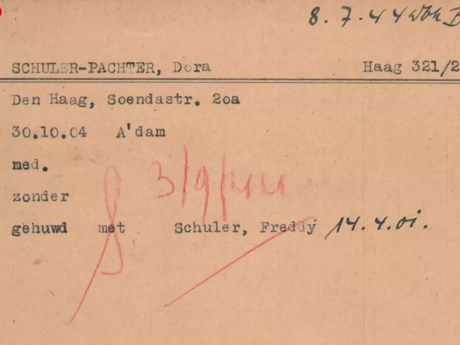 Stolperstein Dora Schuler-Pachter Hoofstraat 36 Oirlo