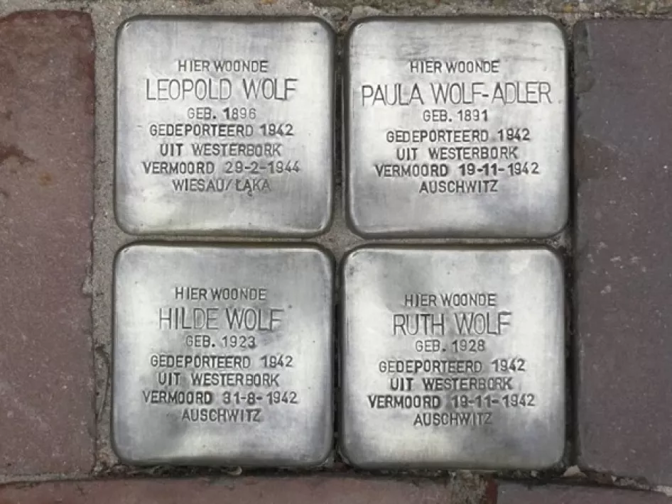 Stolpersteine Scheidingsweg 118
