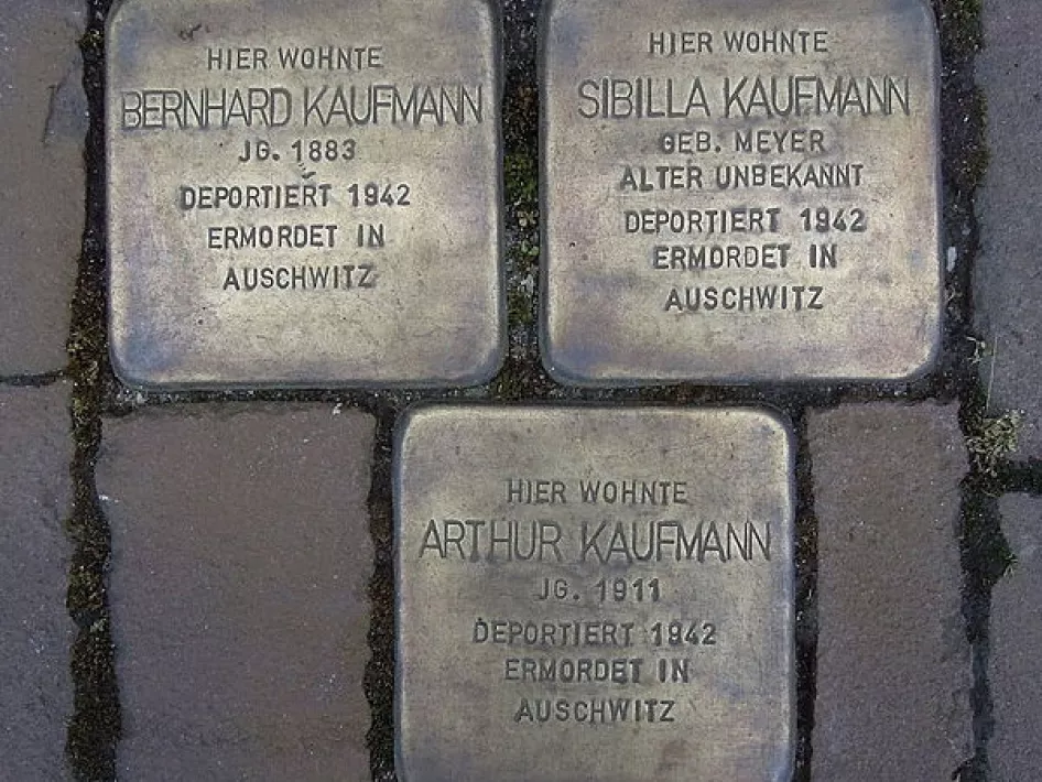 Stolpersteine Am Roßtor 14