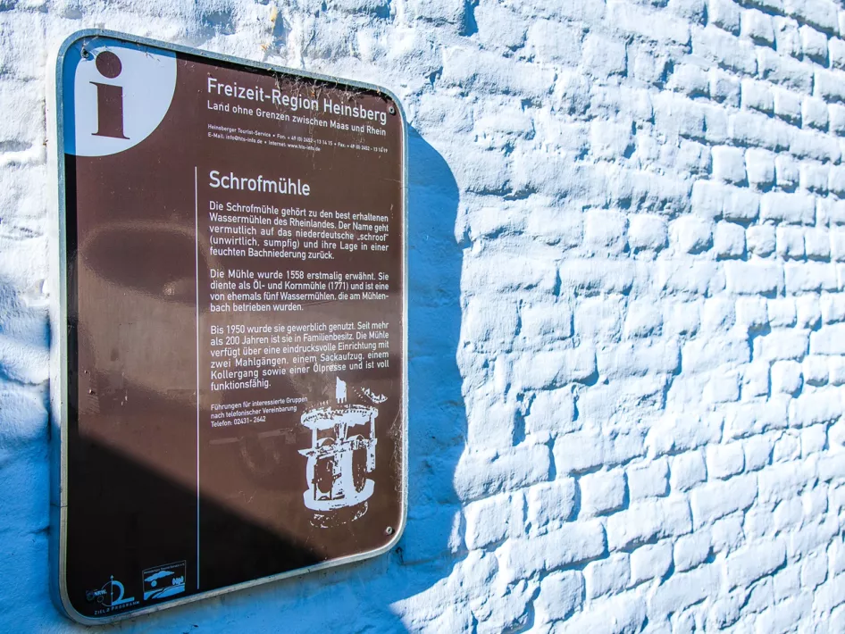 Een toeristisch infopunt in de Duitse stad Wegberg