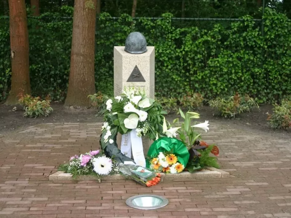 Het monument Amerikaanse Bevrijders in Ospel