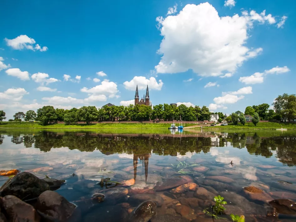 Uitzicht over het dorpje Steyl
