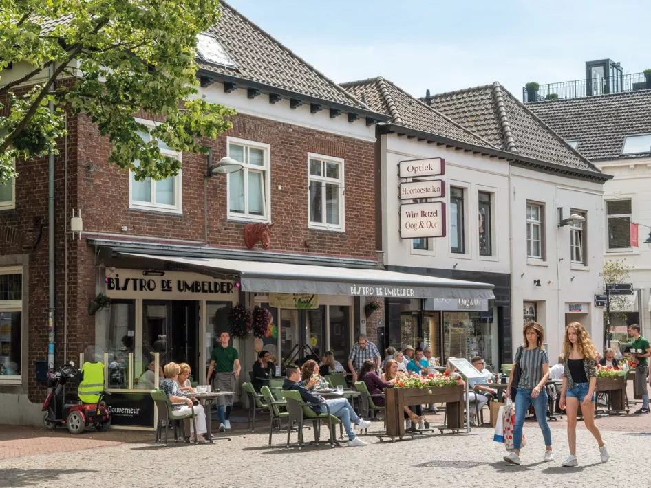 Shopping in Weert city centre is not complete without a terrace