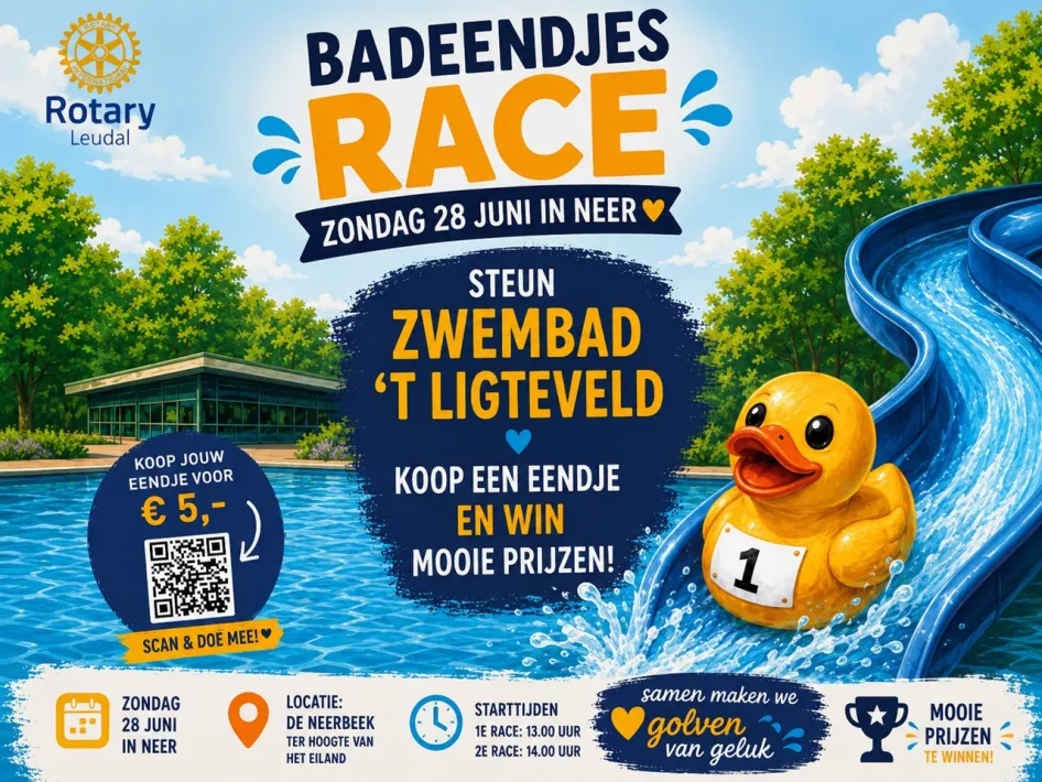 poster van de badeendjesrace