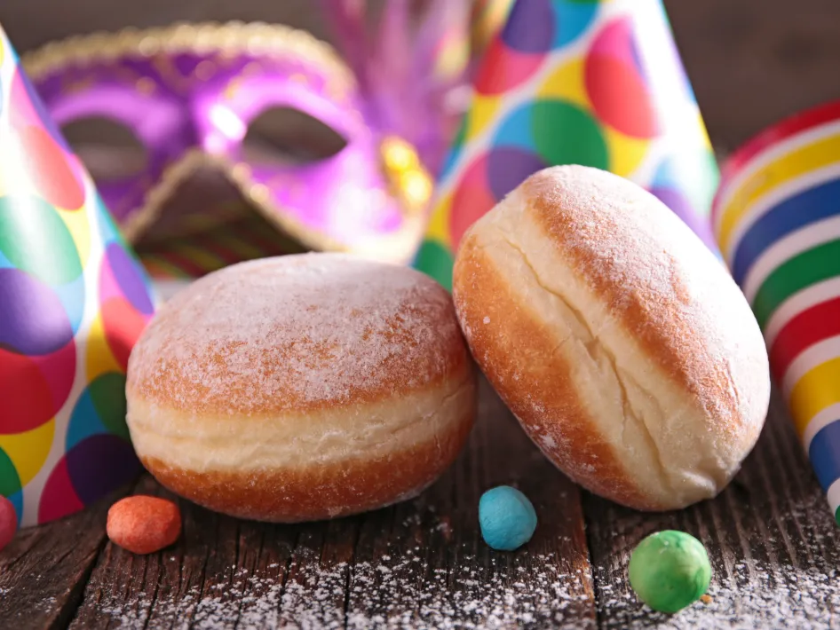 Carnavalsdecoratie met snack