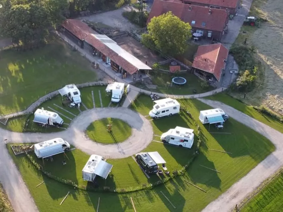 Wohnmobilstellplatz Luftbild