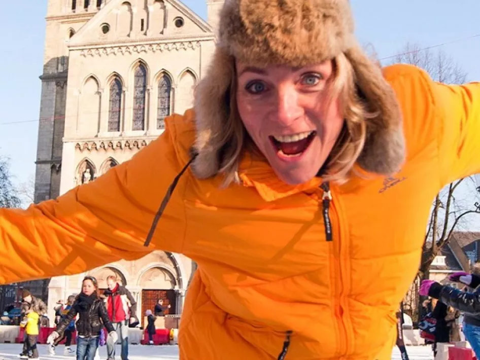 schaatsbaan vrouw