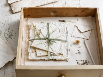 Workshop handgeschept papier maken