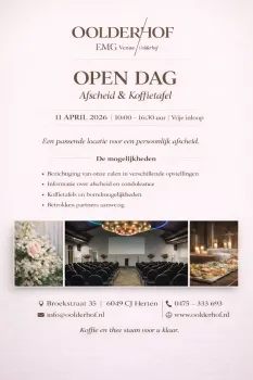 Open Dag Afscheid & Koffietafel bij Oolderhof