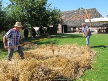 Oogstdag bij Museumdorp De Locht
